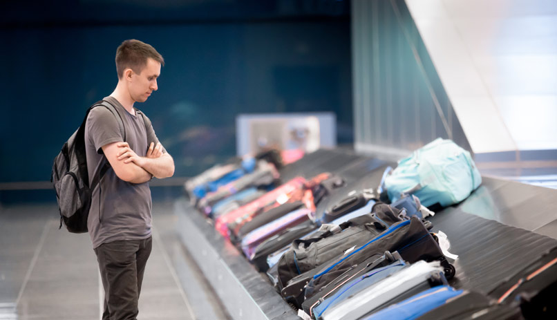 Emirates broken baggage claim sales