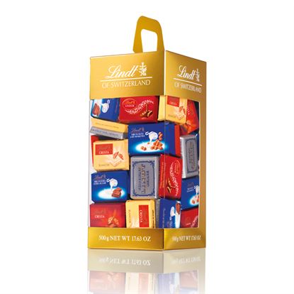 Picture of Lindt  classic flavors in an easy to carry gift box. 500gm.

 
