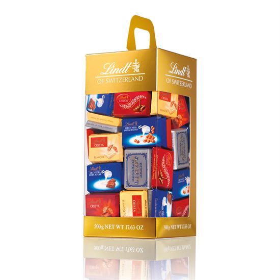 Picture of Lindt  classic flavors in an easy to carry gift box. 500gm.

 
