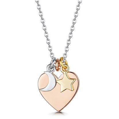 Picture of Heart Moon & Stars Necklace INFINITY