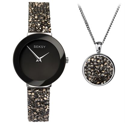 Picture of SEKONDA Ladies Watch & Necklace Set