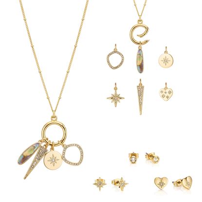 Picture of BUCKLEY Wanderlust Charm Cluster Pendant and Earring Set