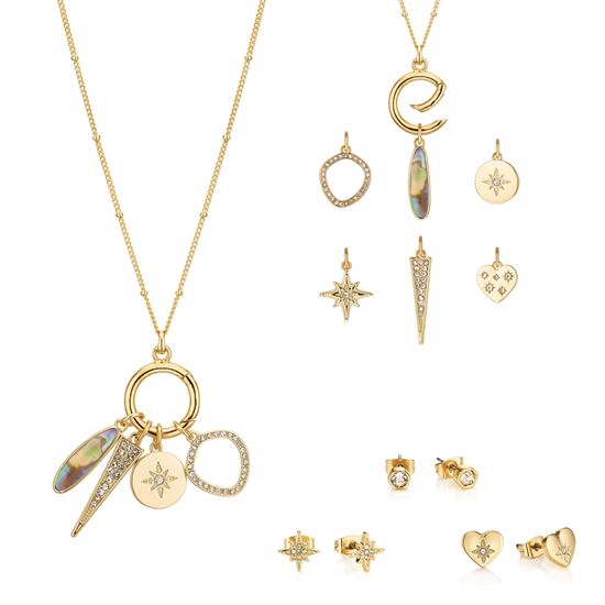 Picture of BUCKLEY Wanderlust Charm Cluster Pendant and Earring Set