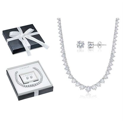 Picture of CRISLO - Graduated Tennis Necklace Graduated Tennis Necklace