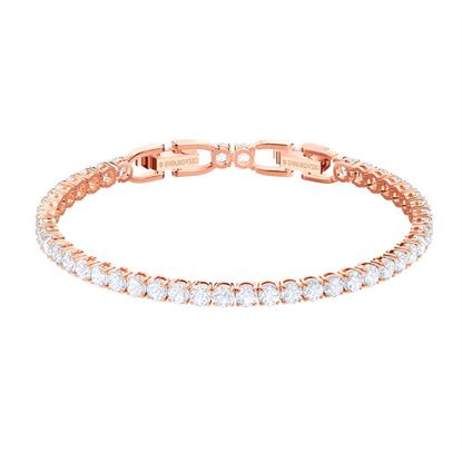 Picture of SWAROVSKI - Tennis Deluxe Bracelet Tennis Deluxe Bracelet
Rose-Gold Tone Plated