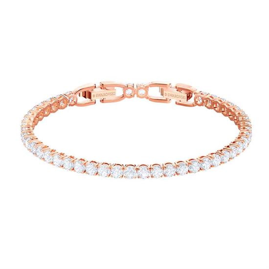 Picture of SWAROVSKI - Tennis Deluxe Bracelet Tennis Deluxe Bracelet
Rose-Gold Tone Plated