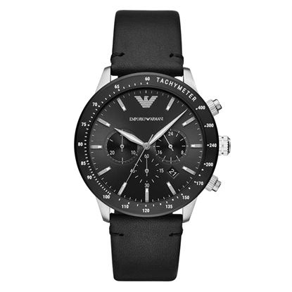 Picture of EMPORIO ARMANI Emporio Armani
Men's Chronograph
Black Leather Watch