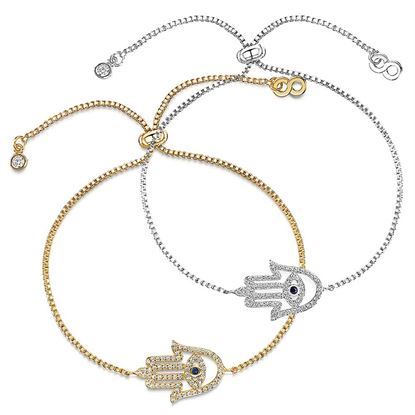 Picture of INFINITY- gold Hamsa Hand Friendship
Bracelet- gold