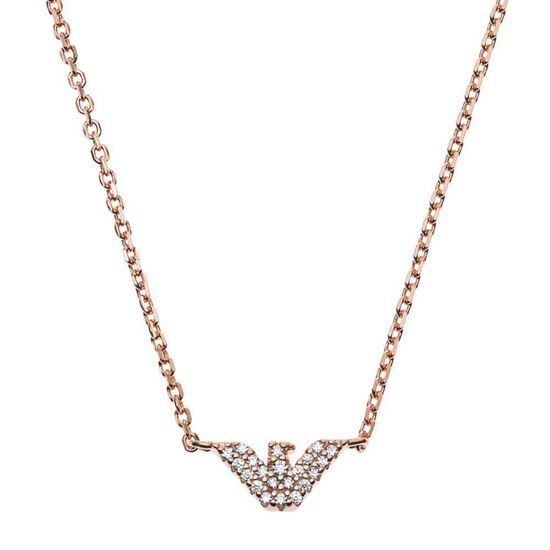 Picture of ROSE GOLD-TONE STERLING SILVER NECKLACE EMPORIO ARMANI
