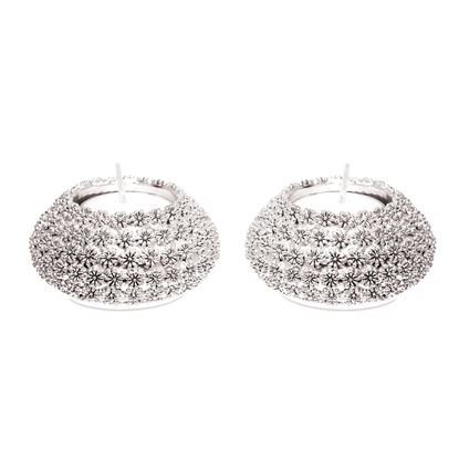 Picture of SILVER-PLATED FLOWER CANDLESTICKS HAZORFIM