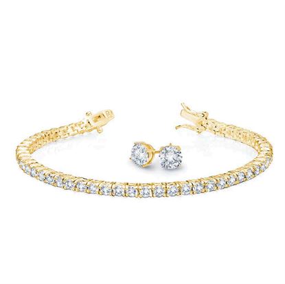 Picture of CRISLU -  TENNIS BRACELET AND EARRINGS SET 