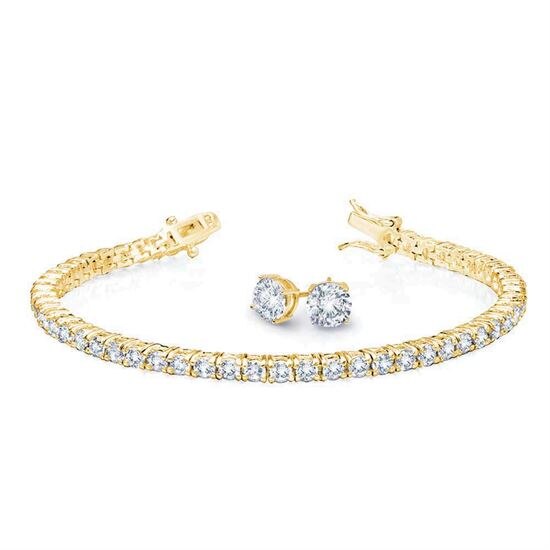 Picture of CRISLU -  TENNIS BRACELET AND EARRINGS SET 