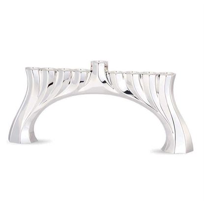 Picture of HAZORFIM SILVER PLATED BRIDGE MENORAH