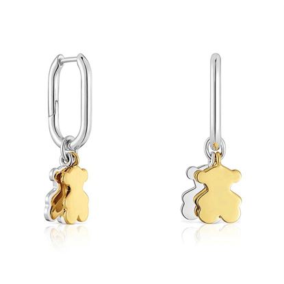 Picture of TOUS SILVER GOLD PLATED EARRINGS
