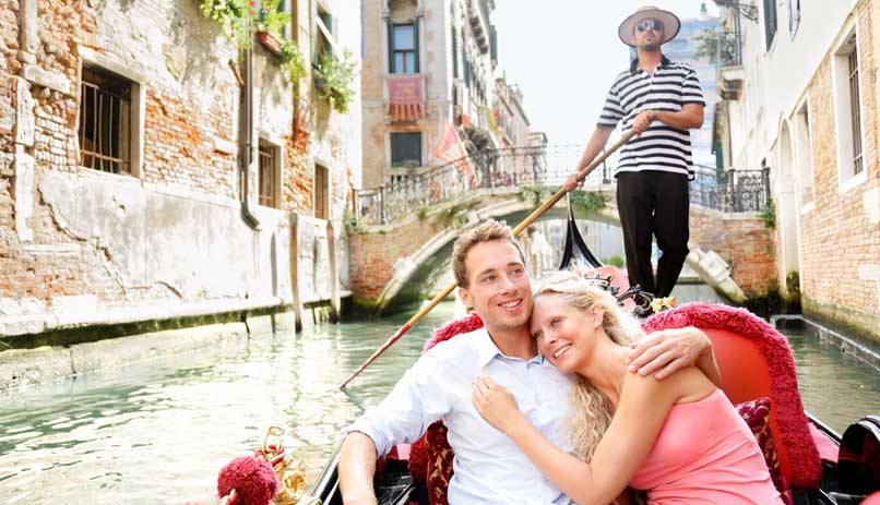 שייט בגונדולה, ונציה, איטליה