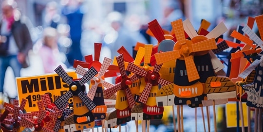 טחנות רוח הן מזכרת הולנדית אמיתית