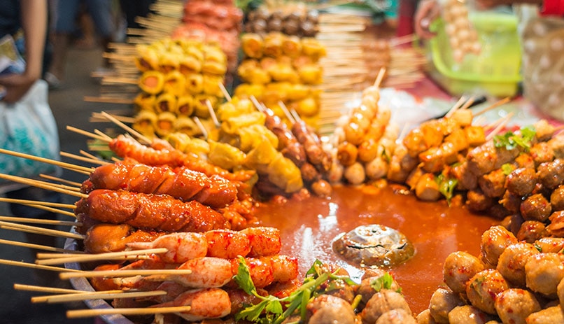 דוכן אוכל רחוב תאילנדי, בנגקוק