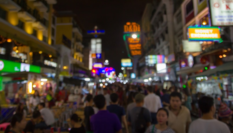 פופלרי בקרב צעירים. רחוב קאו סאן, בנגקוק