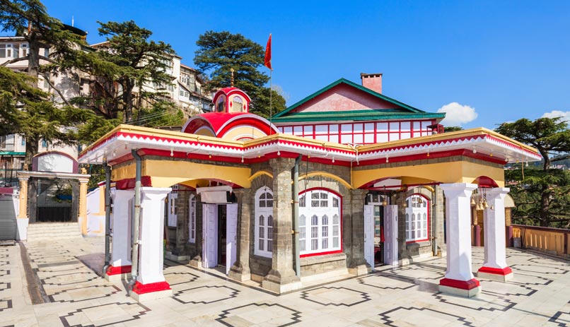 מקדש קאלי בארי בשימלה, בירת הימצ'אל פראדש. הודו