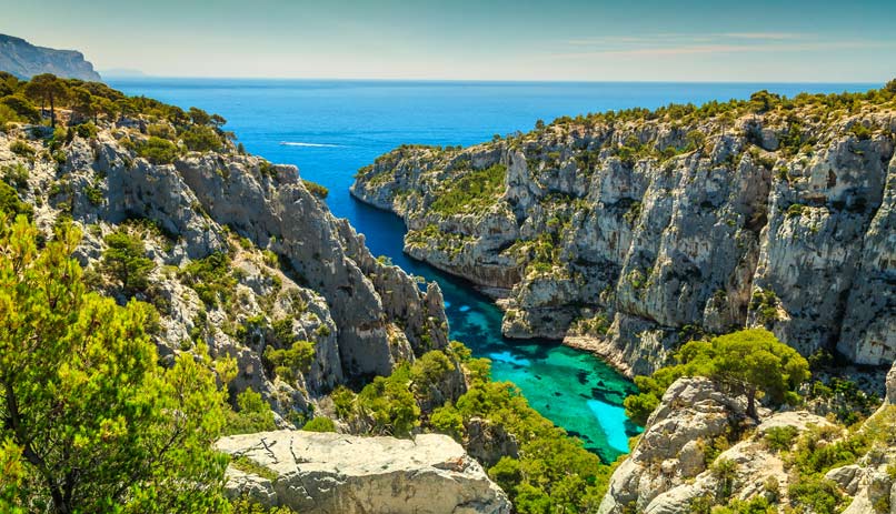 שמורת Calanques. מרסיי, צרפת