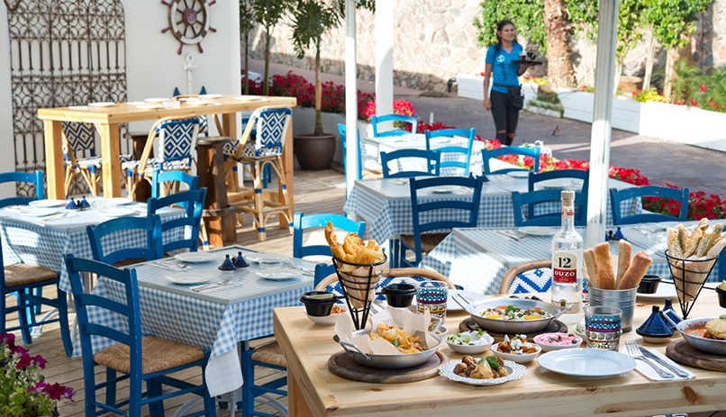 Mediterranean food. Restaurants in Eilat