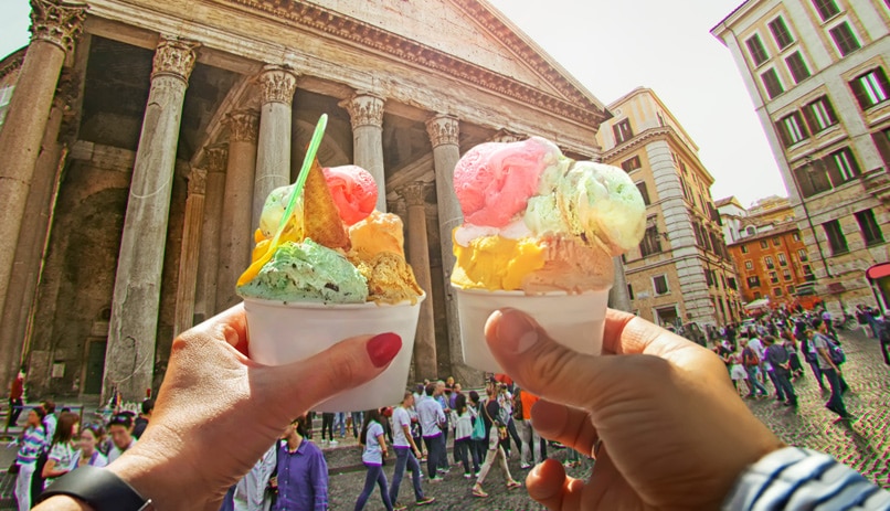 ג'לטו, גלידה, רומא