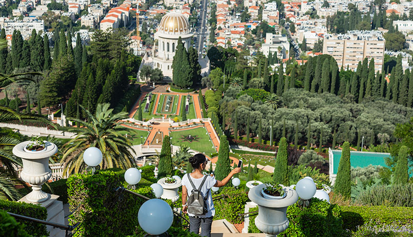 Bahai gardens in Haifa