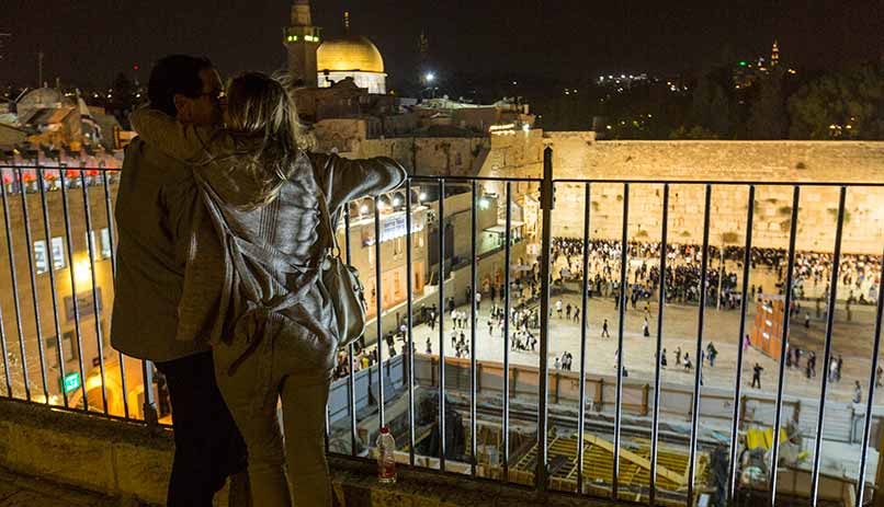 The old city at night