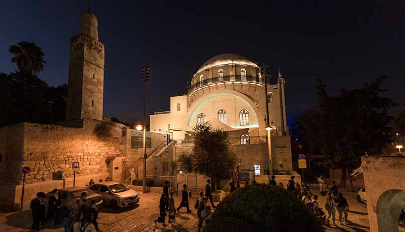 Jerusalem at night