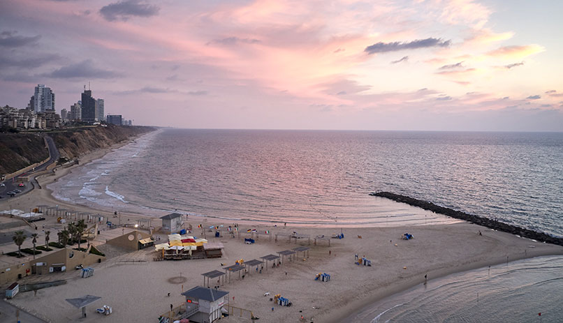 Beach in Natanya, Israel