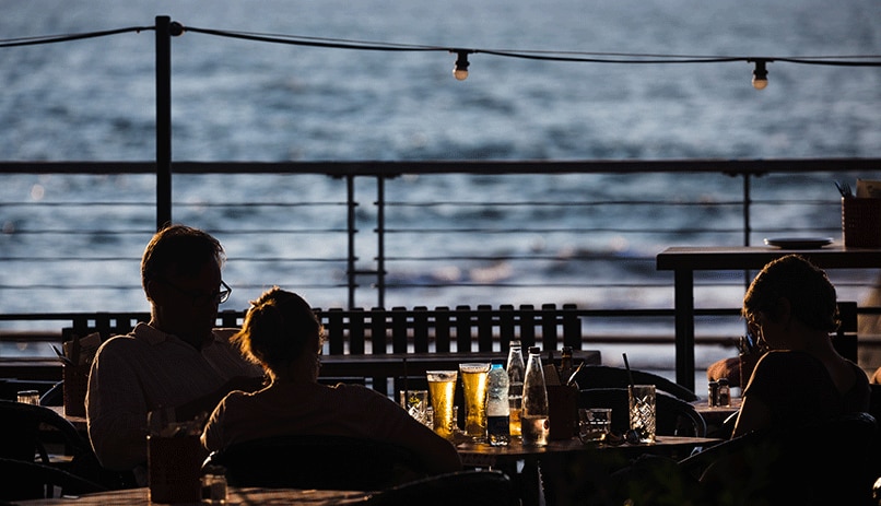 Dining by Tel Aviv port