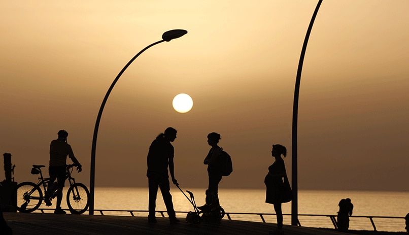 A family trip in Tel Aviv