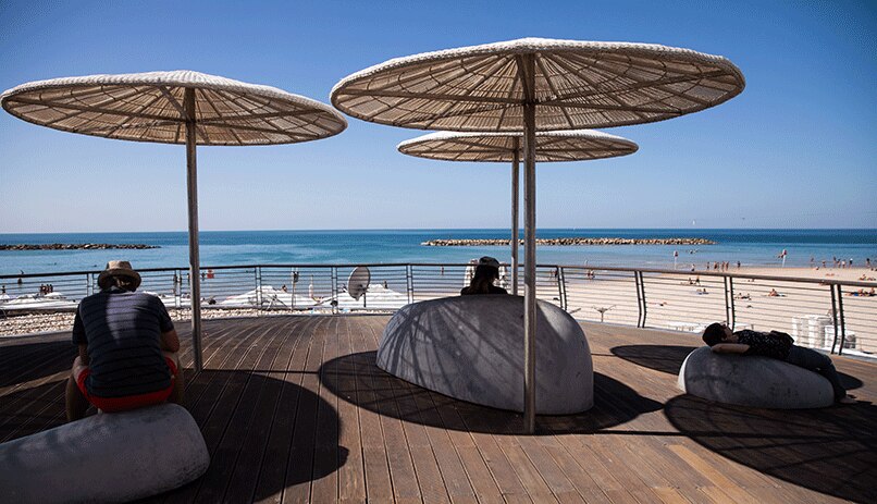 The beach of Tel Aviv