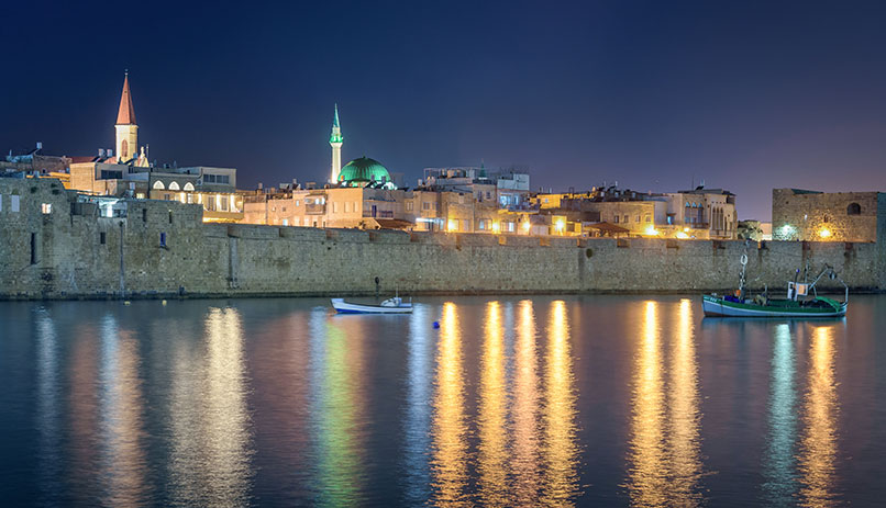 City of Akko (Acre) in Israel
