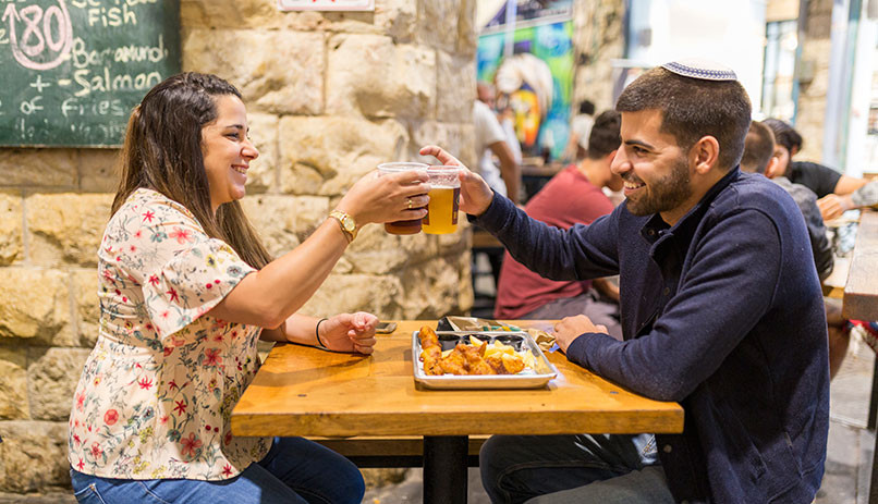 Boire une bière à Jérusalem