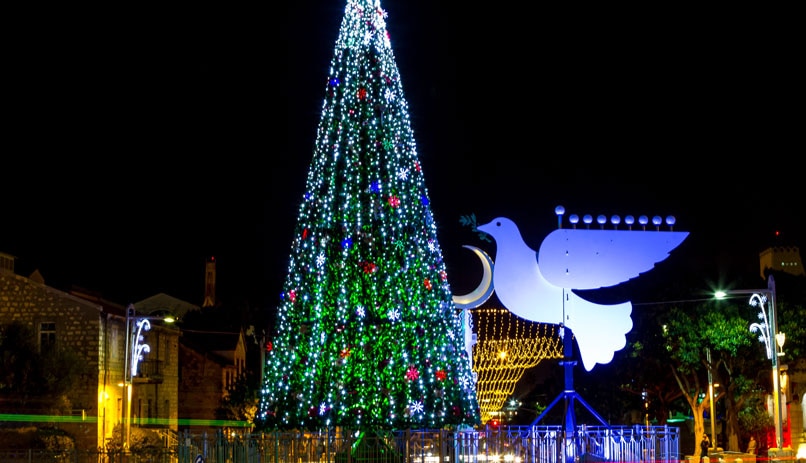 Celebrating christmas in Israel