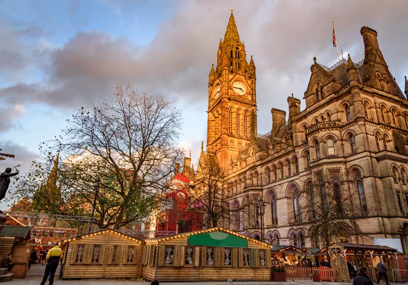 שופינג במנצ'סטר - שוק חג המולד