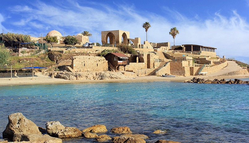 Achziv beach in Northern Israel