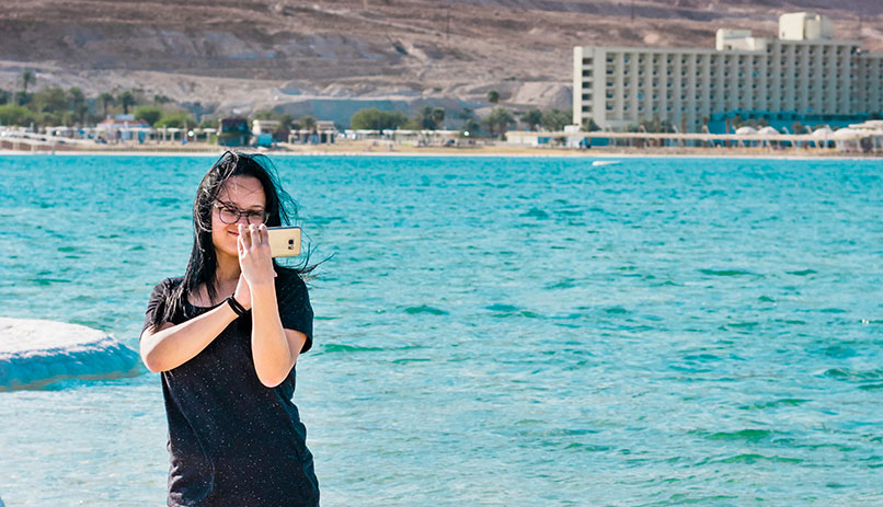 Selfie in the Dead Sea