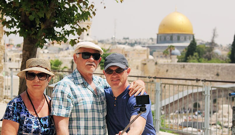 Selfies in holyland