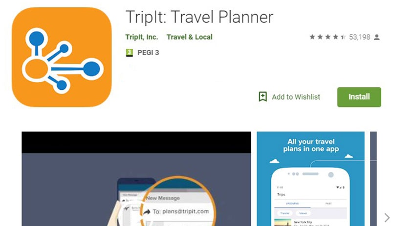 TripIt Application