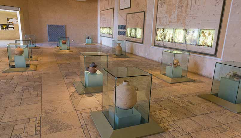 Le centre des visiteurs à Masada