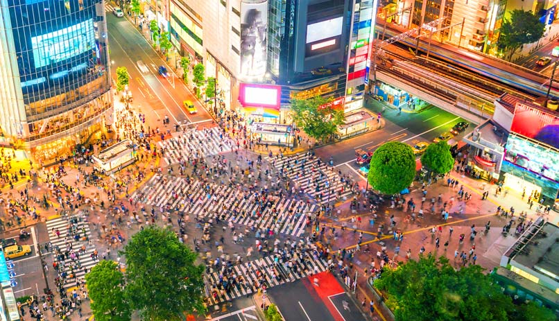 מעבר החציה שיבויה, טוקיו