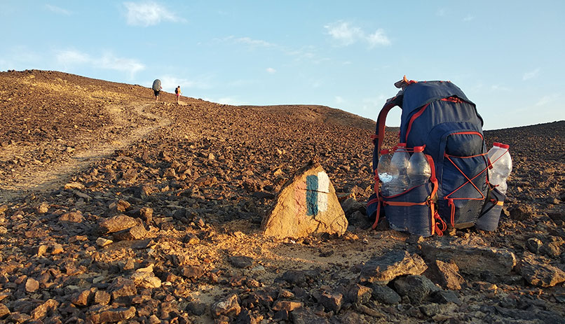 A trail in The Negev Desert