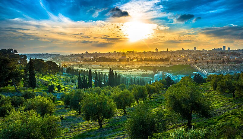 Mount Of Olives The Mountain Range In Jerusalem EL AL